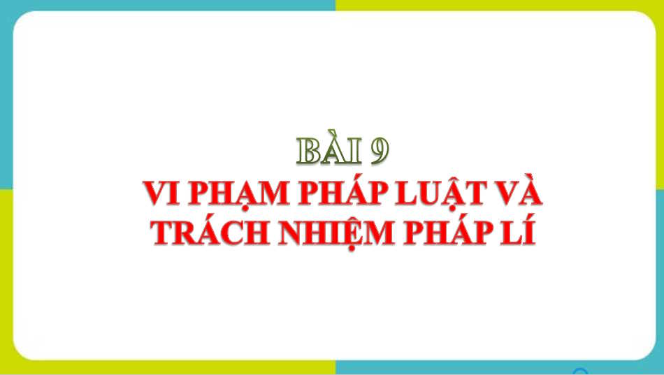 Giáo án Giáo dục công dân 9 Bài 9 Cánh diều