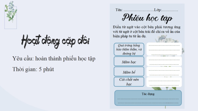 PowerPoint Ngữ văn 6 Bài 5: Thực hành tiếng Việt (trang 113)