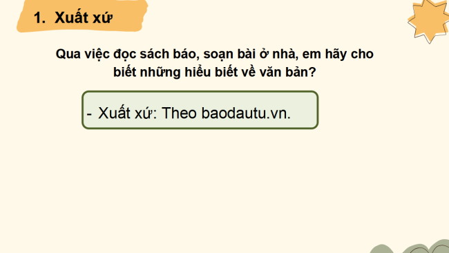 PowerPoint Ngữ văn 6 Bài 5: Giờ Trái Đất