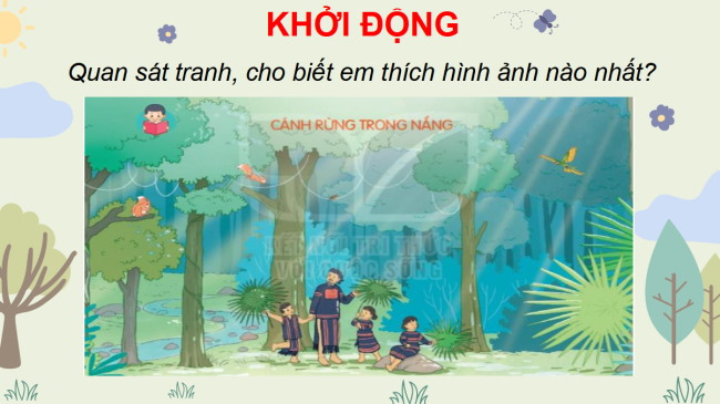 PowerPoint Tiếng Việt 3 Bài 3: Cánh rừng trong nắng