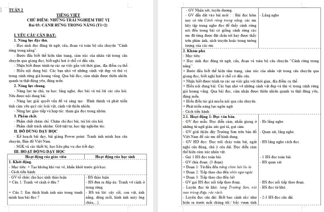 Giáo án Tiếng Việt 3 Bài 3: Kể chuyện Sự tích loài hoa của mùa hạ