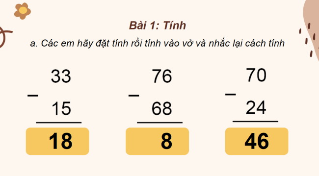 PowerPoint Toán 2: Luyện tập trang 70