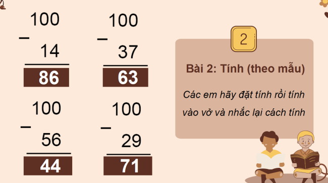 PowerPoint Toán 2: Luyện tập (tiếp theo) trang 72