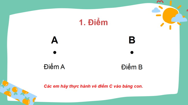 PowerPoint Toán 2: Điểm - Đoạn thẳng