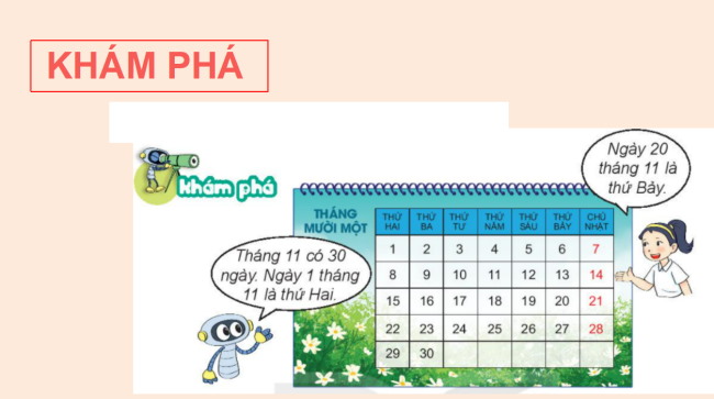 PowerPoint Toán 2 Bài 30: Ngày - tháng