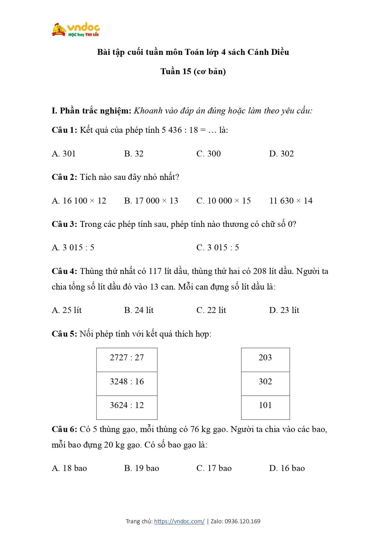 bai tap cuoi tuan toan lop 4 canh dieu tuan 15 page 0001*844768