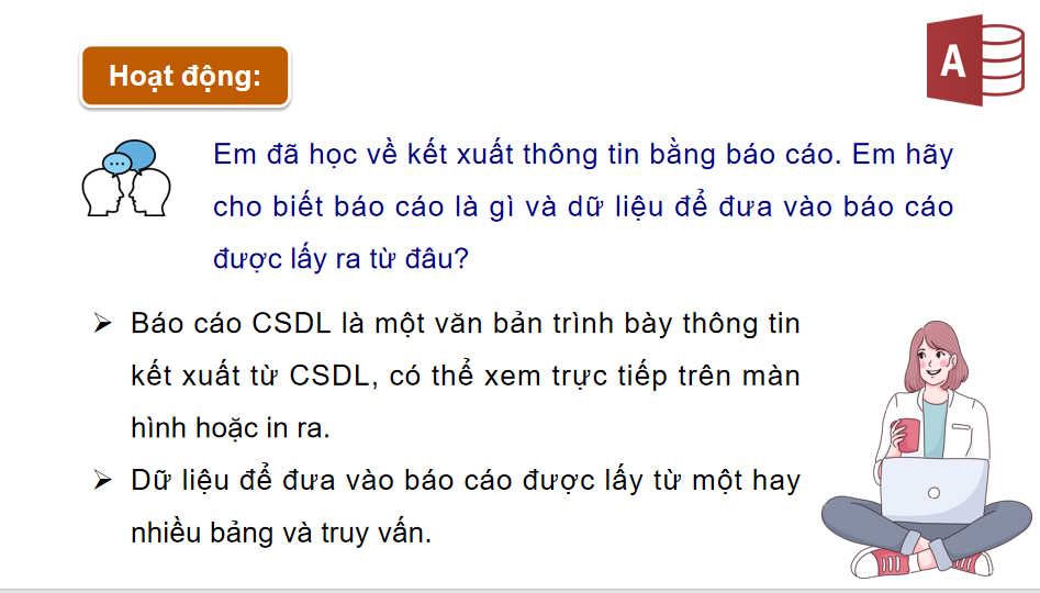 Tạo báo cáo đơn giản