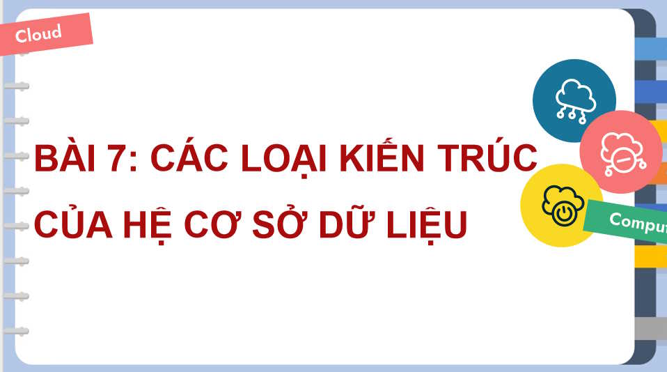 Các loại kiến trúc của hệ CSDL