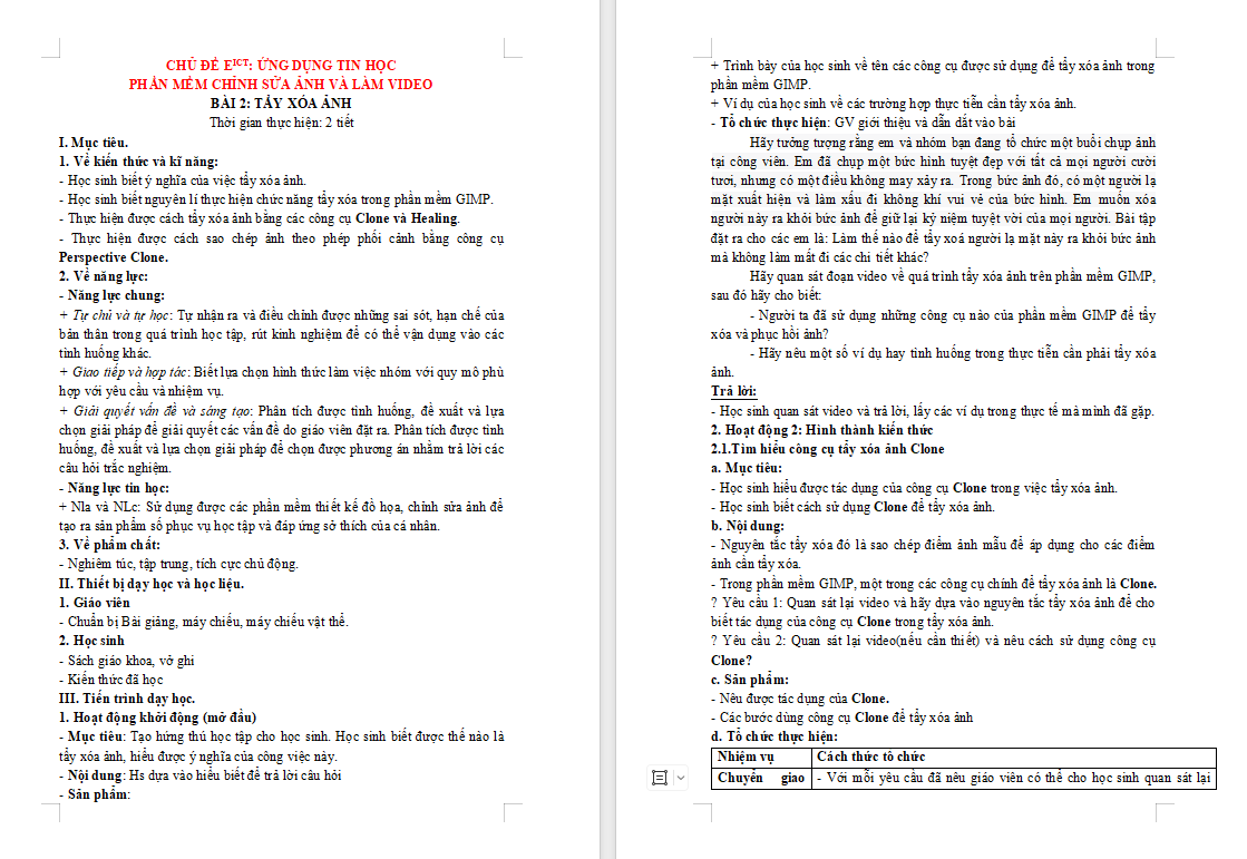 Tẩy xoá ảnh trong GIMP