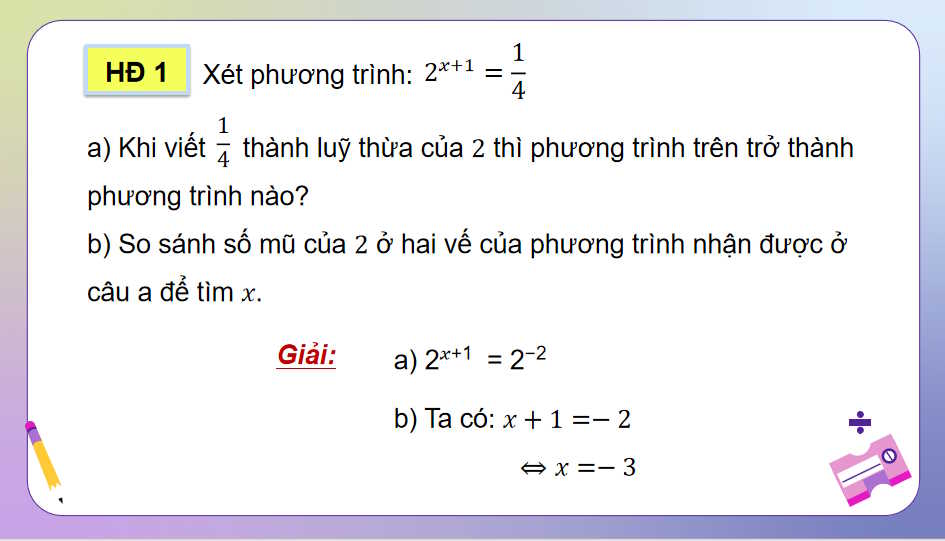 Phương trình, bất phương trình mũ và lôgarit