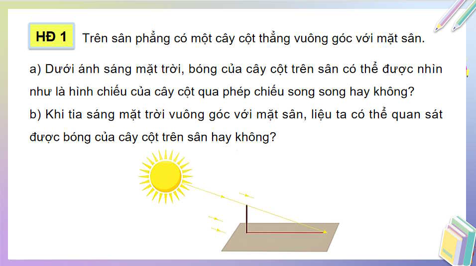 Phép chiếu vuông góc Góc giữa đường thẳng và mặt phẳng