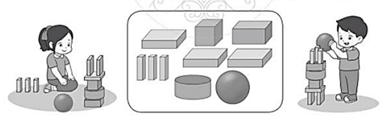 Vở bài tập Toán lớp 2 Bài 66: Thực hành lắp ghép, xếp hình khối (trang 30) | Cánh diều