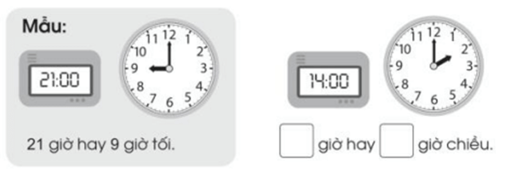 Vở bài tập Toán lớp 2 Bài 67: Ngày – Giờ (trang 32) | Cánh diều