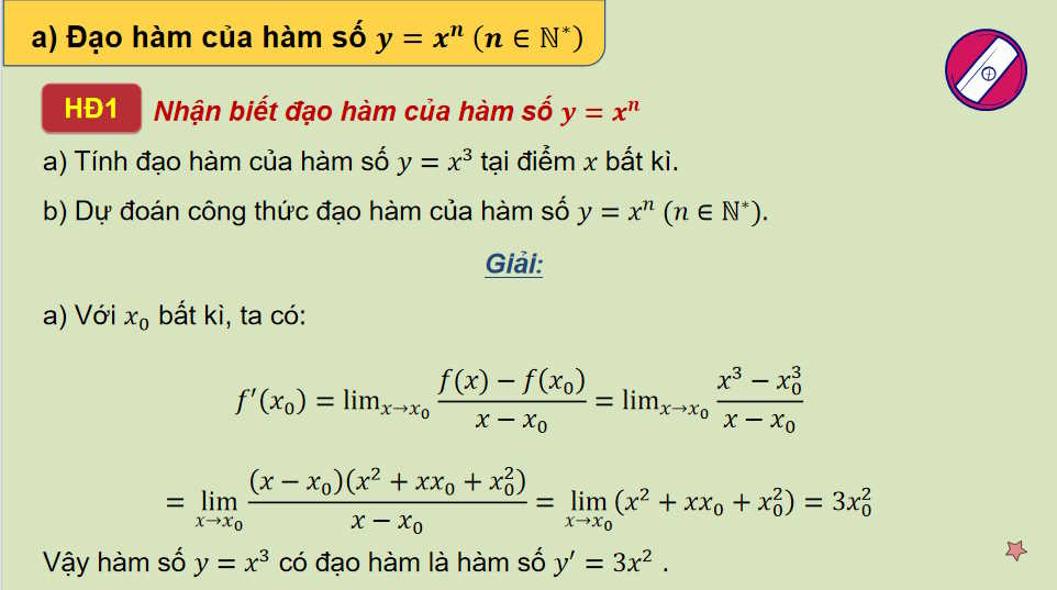  Các quy tắc tính đạo hàm