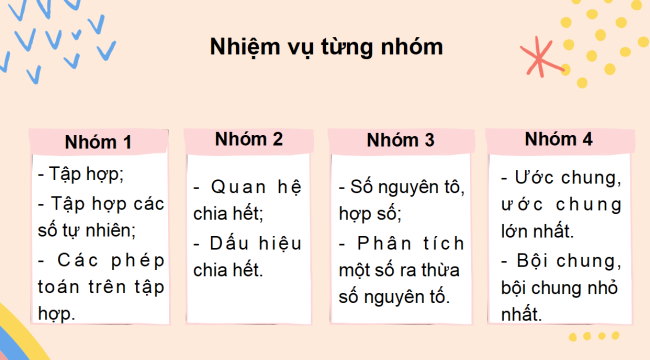 PowerPoint Toán 6 Bài tập cuối chương 1