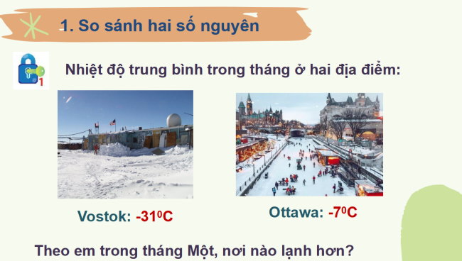 PowerPoint Toán 6 Bài 2: Thứ tự trong tập hợp số nguyên