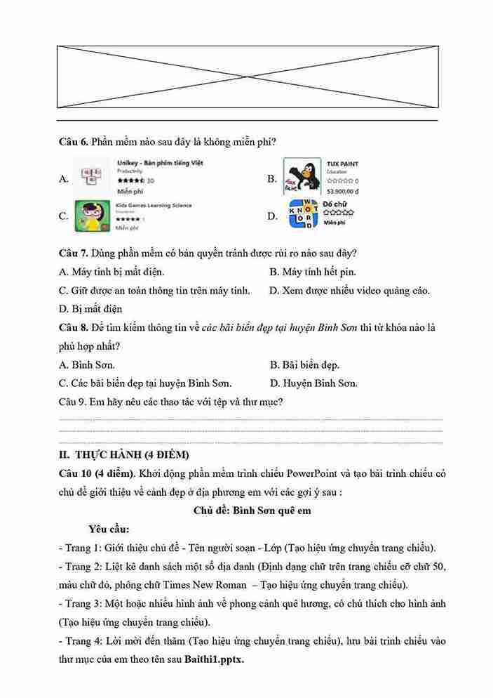 De thi tin hoc lop 4 hoc ki 1 KNTT 2*850028