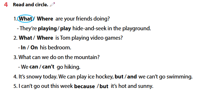 Workbook tiếng Anh lớp 4 Wonderful World Review 3 minh họa 4