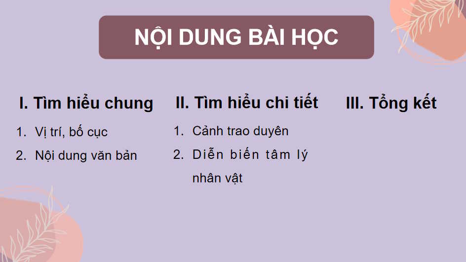 Ngữ văn 11 Bài 6: Trao duyên