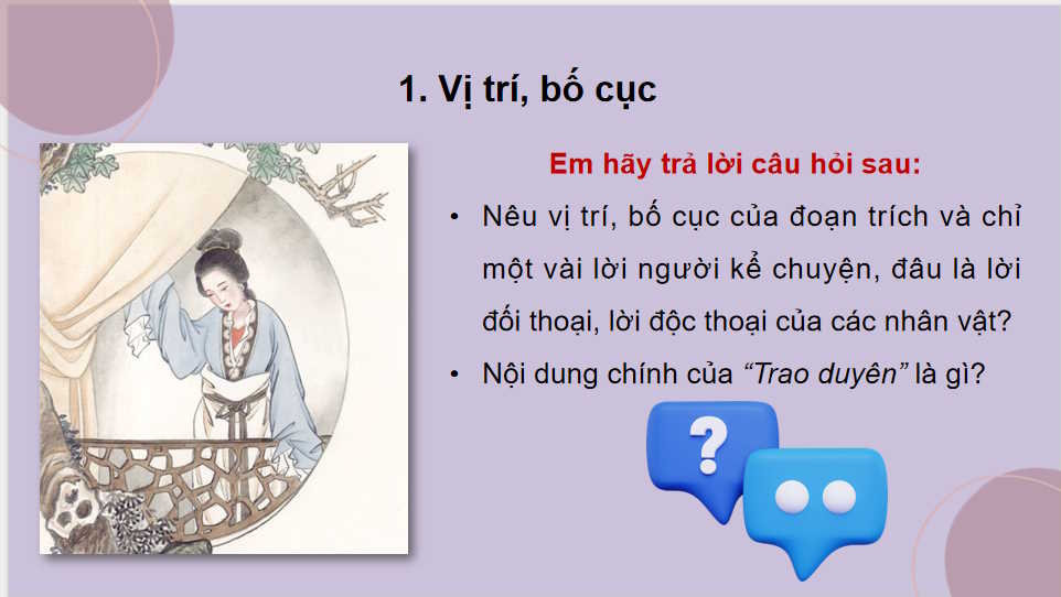 Ngữ văn 11 Bài 6: Trao duyên