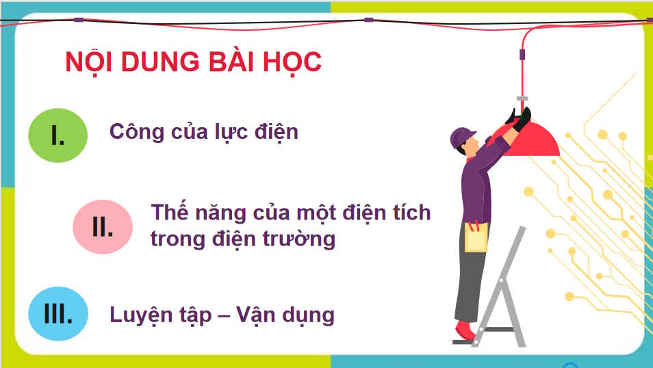 Giáo án Vật lí 11 Bài 19: Thế năng điện