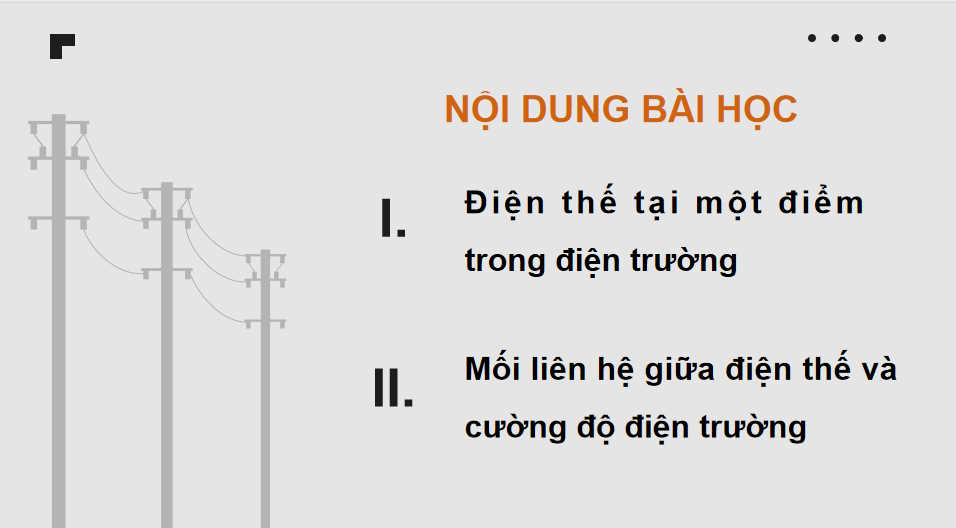 Giáo án Vật lí 11 Bài 20: Điện thế