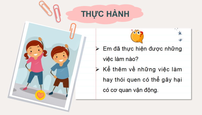 PowerPoint Tự nhiên và xã hội 2 Bài 22: Chăm sóc, bảo vệ cơ quan vận động
