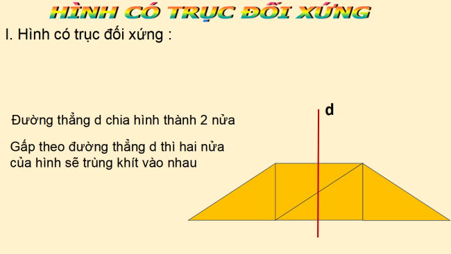 PowerPoint Toán 6 Bài 5: Hình có trục đối xứng