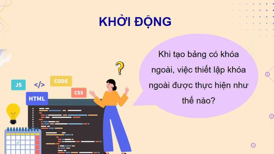 Thực hành tạo lập các bảng có khóa ngoài