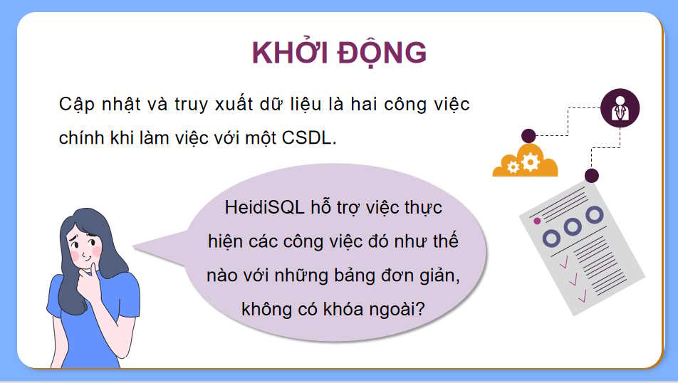 Thực hành cập nhật và truy xuất dữ liệu các bảng