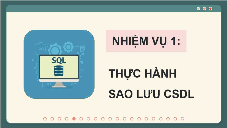 Thực hành sao lưu dữ liệu