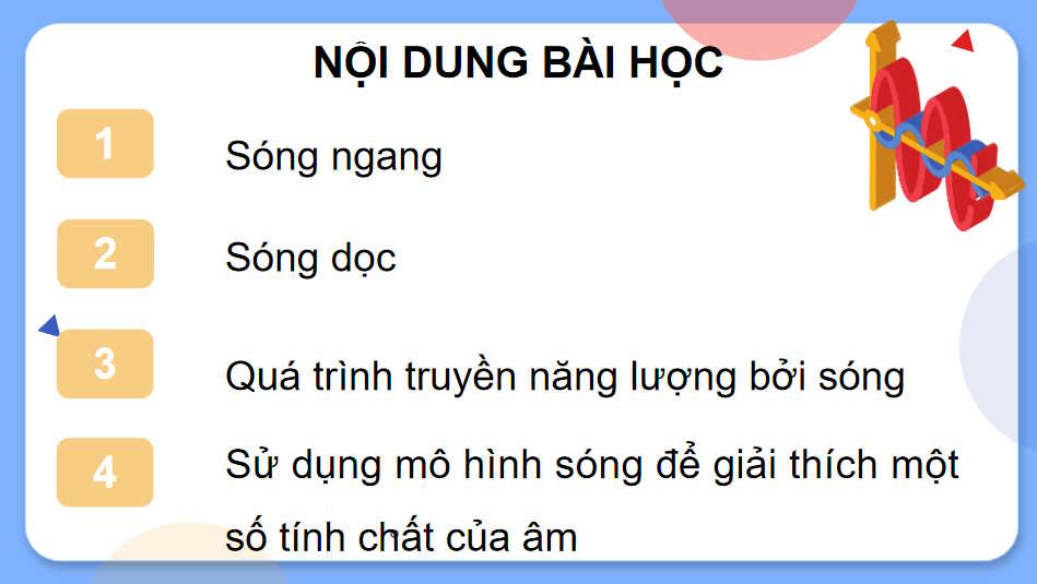 Giáo án Vật lí 11 Bài 9: Sóng ngang, Sóng dọc, Sự truyền năng lượng của sóng cơ 
