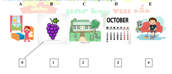 Đề thi học kì 1 tiếng Anh 4 Global success số 10 minh họa 4