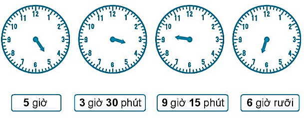 Giải vở bài tập Toán lớp 2 Giờ, phút, xem đồng hồ (trang 30) - Chân trời sáng tạo