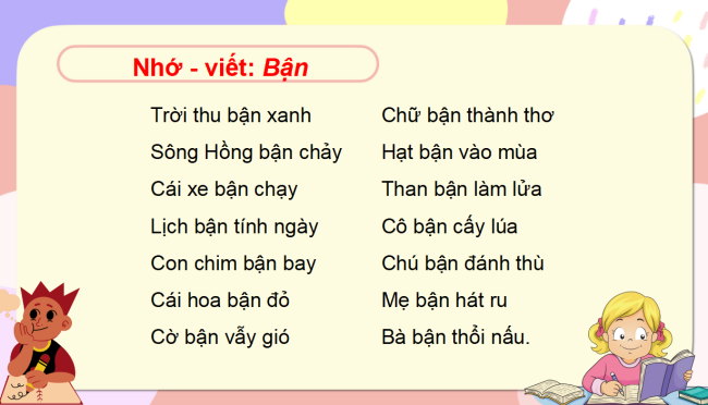 PowerPoint Tiếng Việt 3 Bài 6: Nhớ - viết Bận