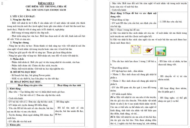 Giáo án Tiếng Việt 3 Bài 6: Em đọc sách báo