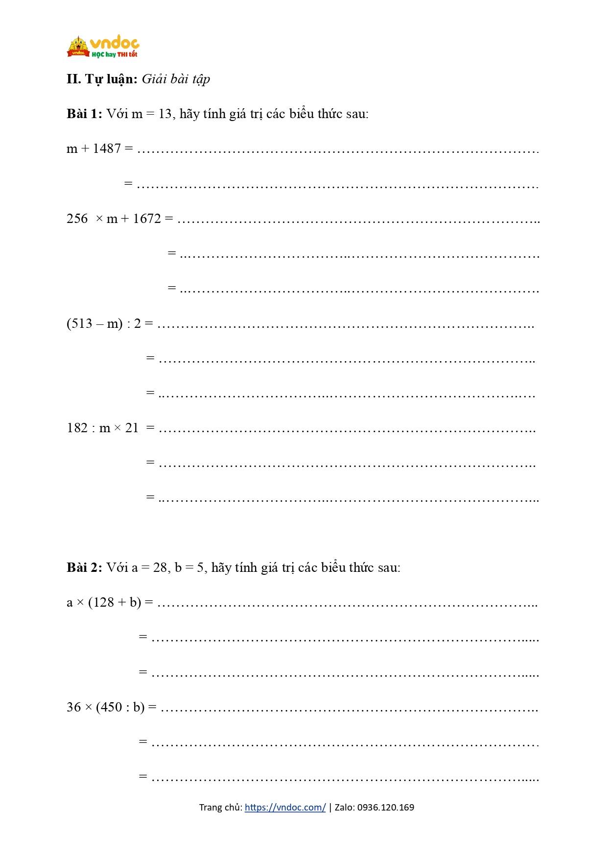 phieu bai tap cuoi tuan 17 toan 4 sach CD h02*852844