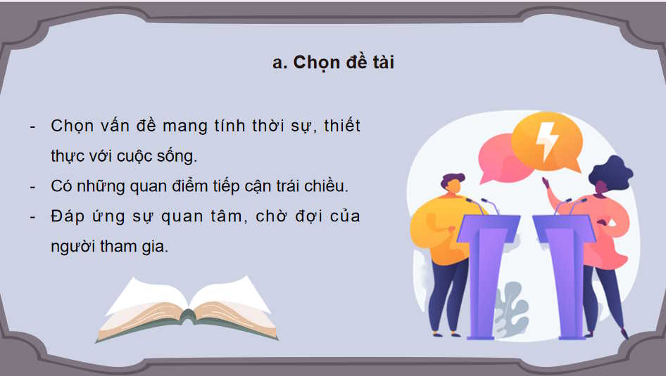 Ngữ văn 11 Bài 8: Tranh biện về một vấn đề trong đời sống