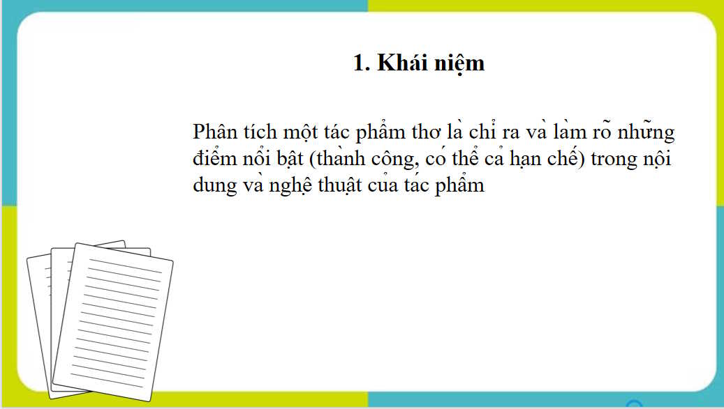 Giáo án PowerPoint Ngữ văn 8 Bài 7: Phân tích một tác phẩm thơ