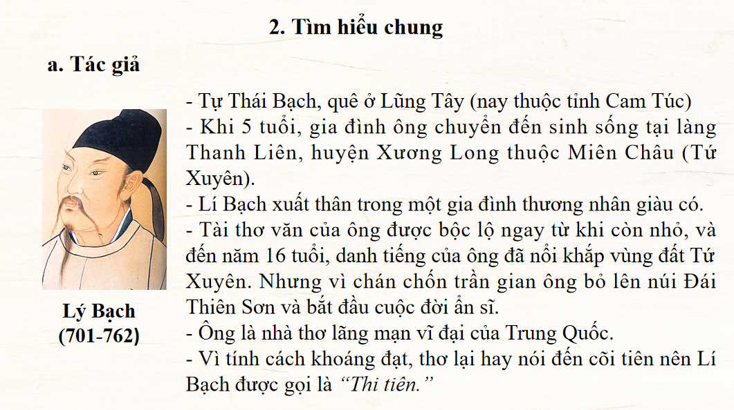 Giáo án PowerPoint Ngữ văn 8 Bài 7: Xa ngắm thác núi Lư