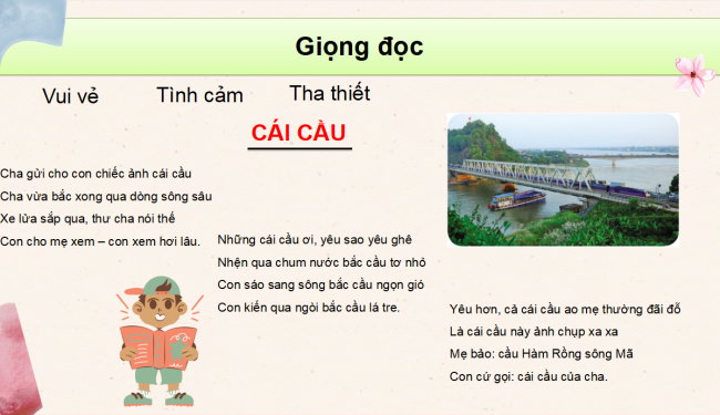 PowerPoint Tiếng Việt 3 Bài 7: Cái cầu