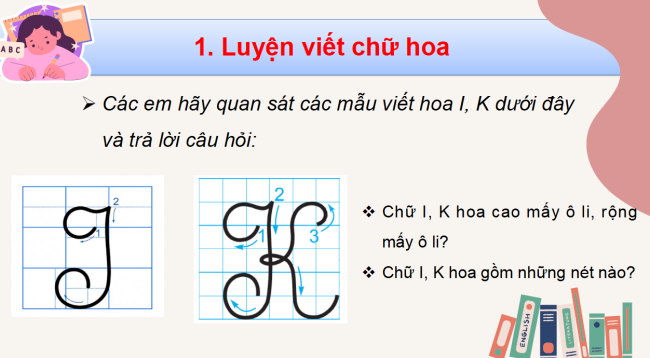 PowerPoint Tiếng Việt 3 Bài 7: Ôn chữ viết hoa I, K