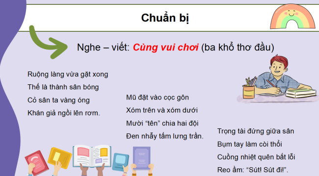 PowerPoint Tiếng Việt 3 Bài 8: Nghe - viết Cùng vui chơi