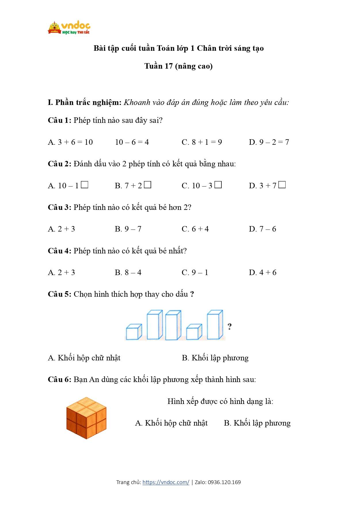 bai tap cuoi tuan mon toan 1 tuan 17 nang cao ctst page 0001*853930