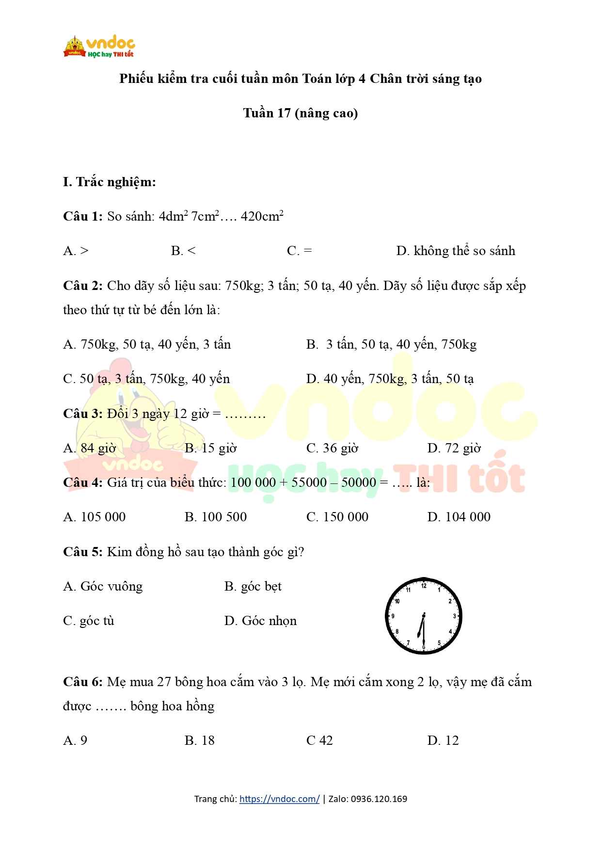 phieu kiem tra cuoi tuan 17 mon toan lop 4 ctst page 0001*853713