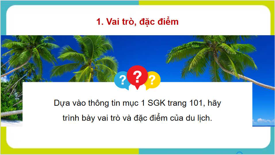  Địa lí ngành du lịch