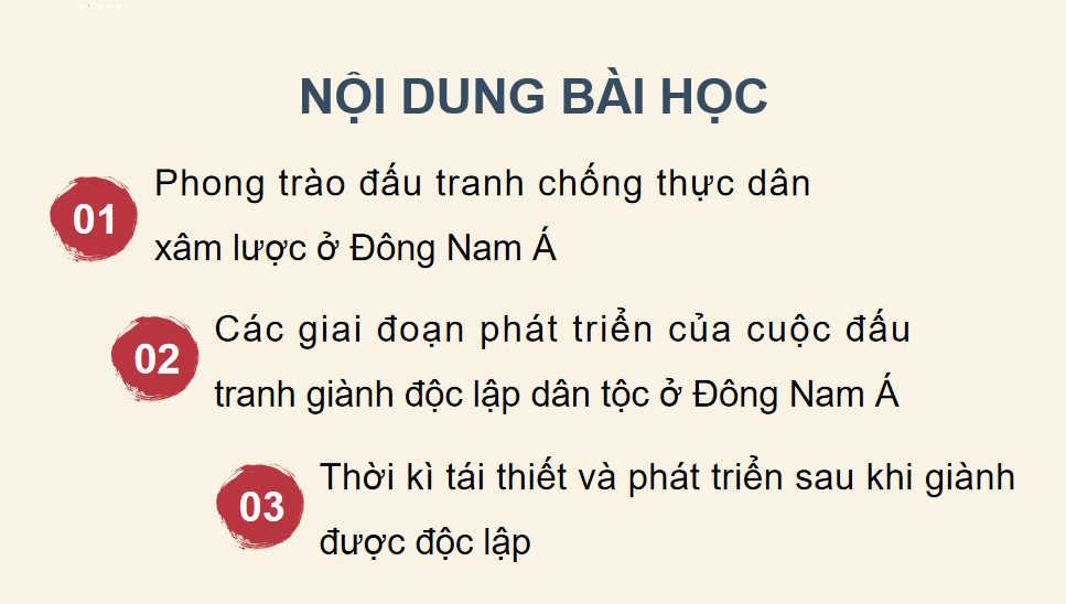 Hành trình đi đến độc lập dân tộc ở Đông Nam Á