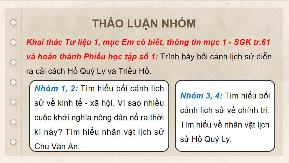 Cuộc cách mạng của Hồ Quý Ly và Triều Hồ