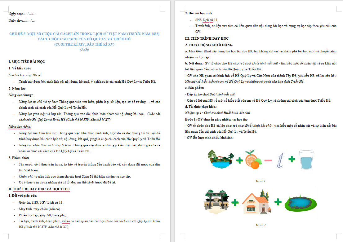 Cuộc cách mạng của Hồ Quý Ly và Triều Hồ