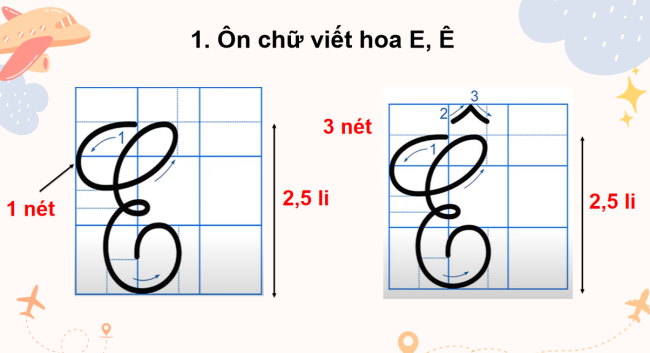 PowerPoint Tiếng Việt 3 Bài 14: Ôn chữ viết hoa E, Ê